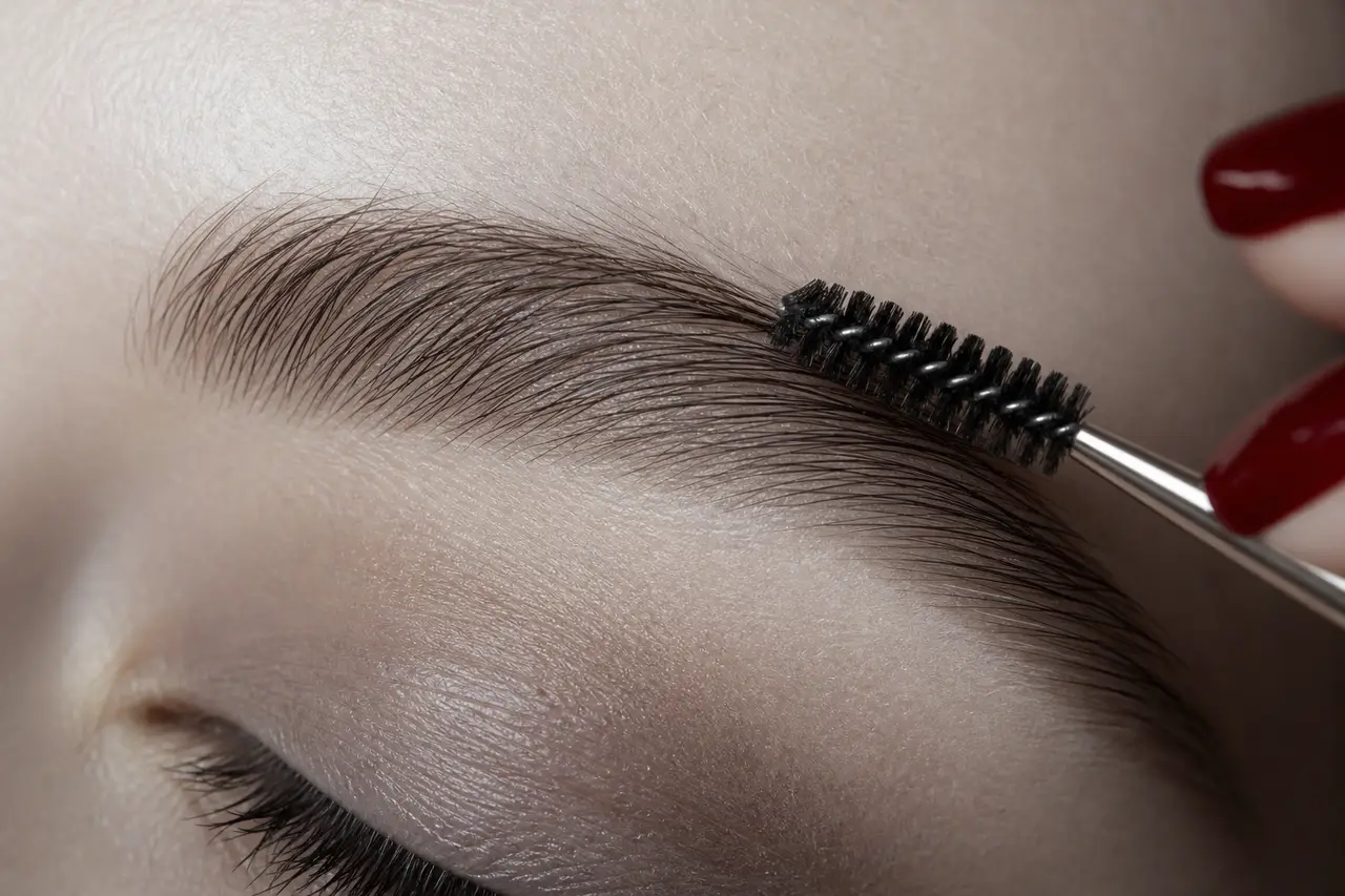 Cils et sourcils à Lyon, geste en cabine