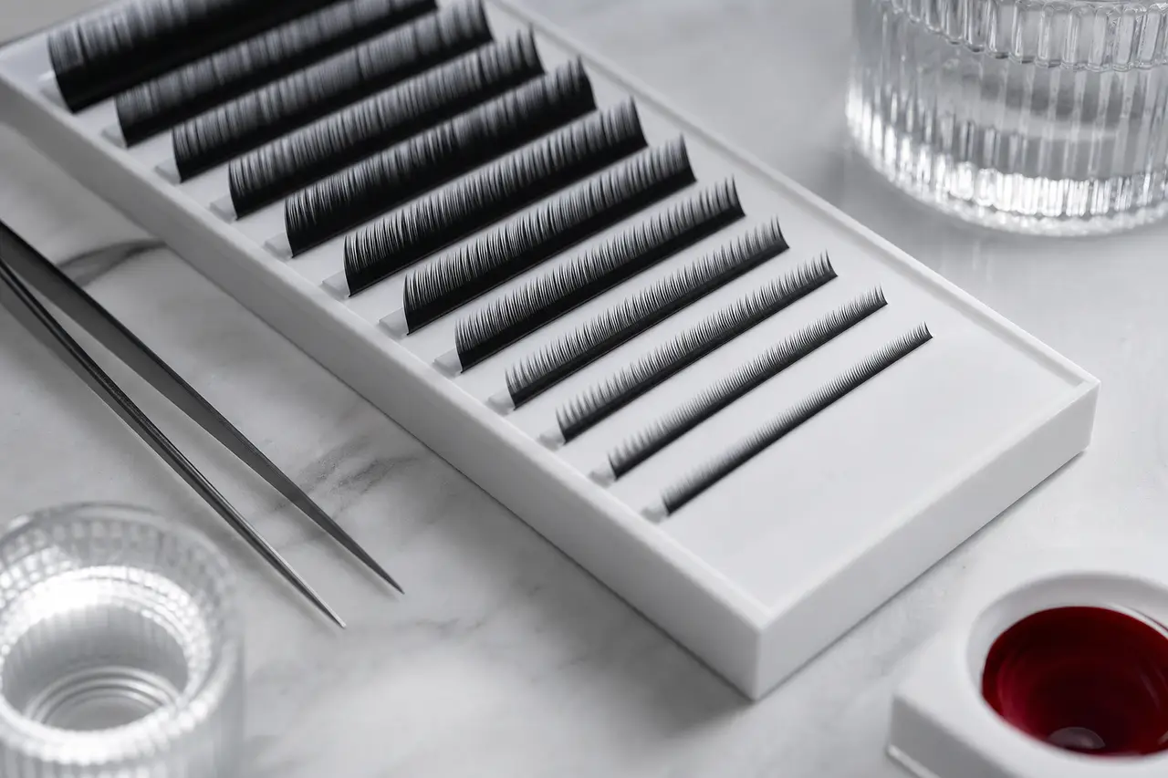 Détail d'un soin cils et sourcils à Lyon
